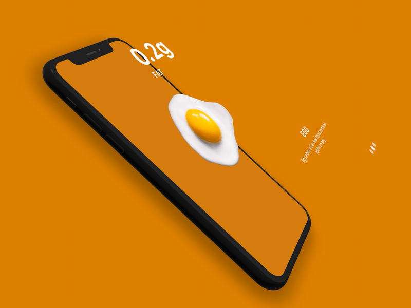 Healthy Eating _Egg 3D Mockup Animation