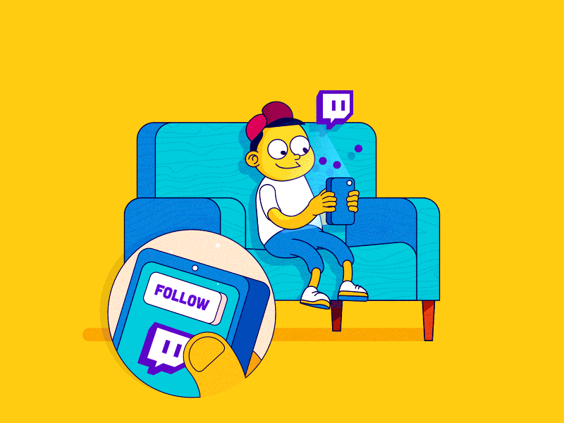 Follow EVERYTHING! after effects animation character character design design graphic design illustration motion