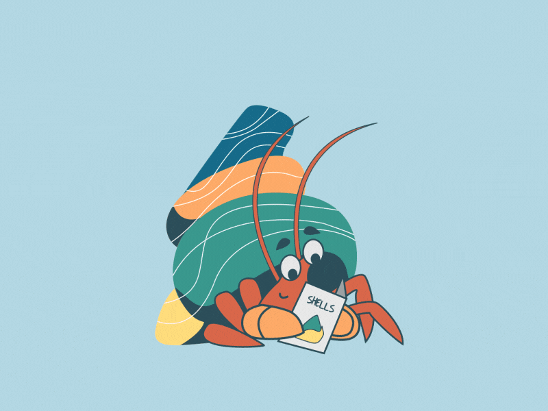 Crab Mood animation design flat illustration motion design motiongraphics vector