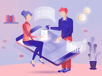 BLIK | Illustration no 1 finance hero image illustration iot mobile