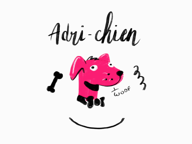 Dog drawing on ipad animal dog drawing illustration ipad