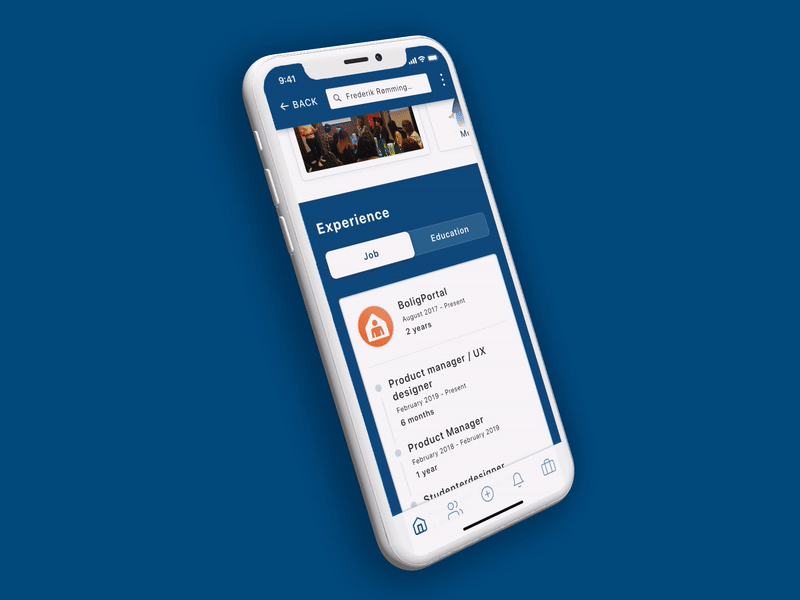 Linkedin Profile Redesign / Tab menu animation / animation app branding confirmation dailyui design illustration linkedin sketch ui ui design uianimation uidesign uiux uiuxdesign ux website