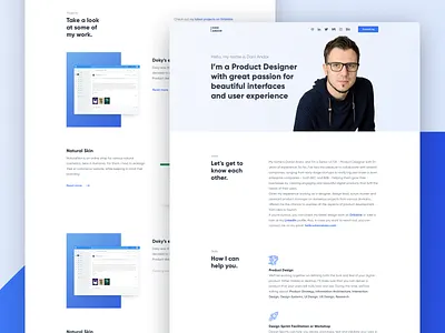 daniandor.com - portfolio design homepage portfolio ui user interface ux web design website