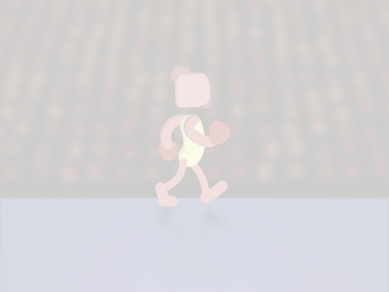 "Wrestling Men" 2d aftereffects animation fuzzy gif illustration rubberhose2 vector walking cycle wrestling