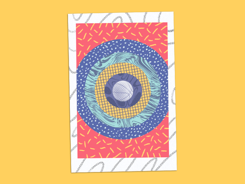 Poster Gif basketball design graphic design illustration patterns soccer sports volleyball