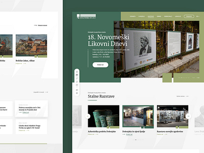 Museum of Dolenjska design drawingart museum old responsive ui ux web website