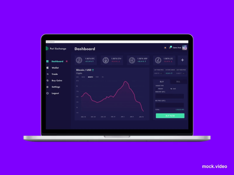 Crypto Exchange Dashbaord UI application design crypto dark dashbaord design light modes ui web website website concept websites