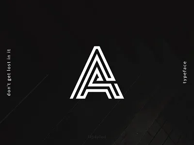 Daidalos Typeface branding display font geometric logo logotype mark maze symbol typeface typography