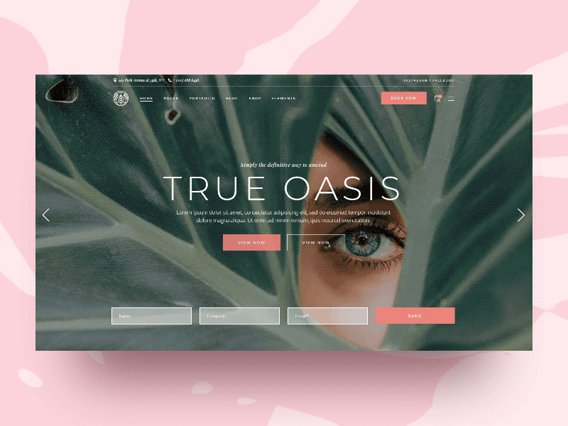 Oaza wellness calm clean colorful design elegant feminine fresh portfolio shop showcase small business ui ux web design woocommerce wordpress