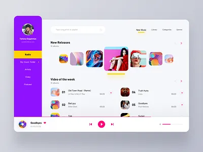 Music Concept Application Design app、ui colour demo design icon illustration typography ui ux web