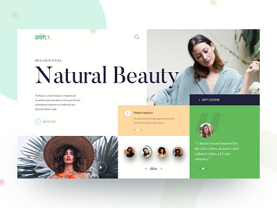 Web Headers Exploration agency clean design ecommerce header interface landing page minimal slider trendy ui website