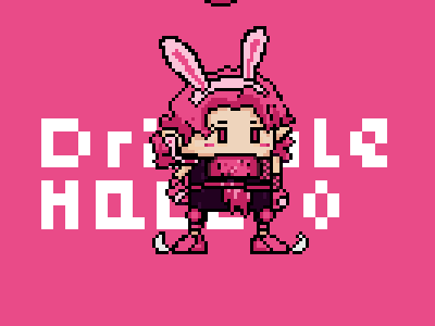 20190809 4 3 Hello Dribbble animation pixel