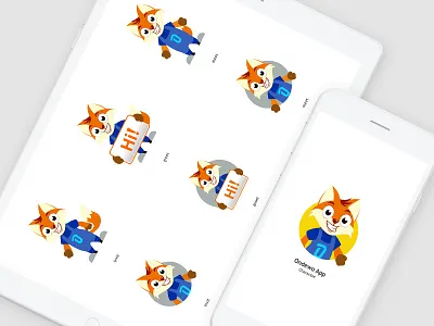 Ondewo App app character app design app designer app icon character characterdesign characters fox character fox masot mascot mascot logo design mascotlogo ondewo