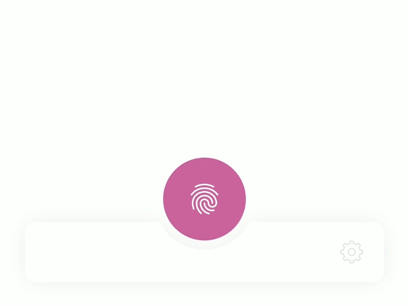 Fingerprint Reader and Bar Interaction adobexd animation calendar dribbble ideas interactiondesign mobile app security security system ui userflow ux