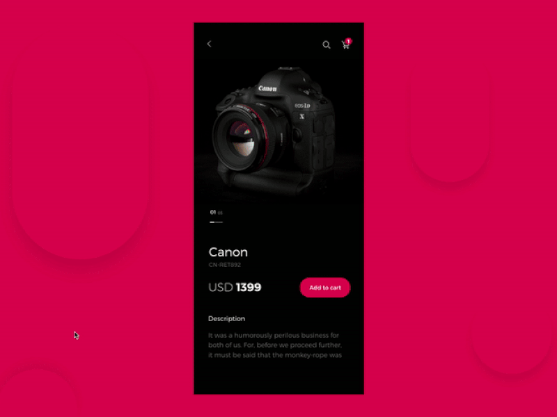 Online Camera Interaction - Extended camera app ecommerce ecommerce design ecommerce shop mobile app mobile ui ui