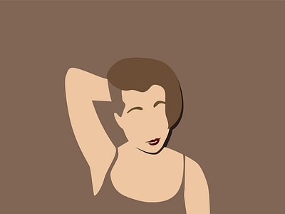 Girl in Brown artwork color exploration digital art digital drawing digital illustration digitalart illustration minimal monochrome