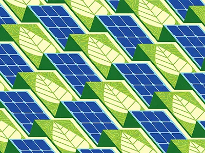 Solar Bio banner biology energy geometric design geometric illustration graphic design illustration illustrator innovation institutional pattern pattern design science solar energy solar panel technology texture textured web website