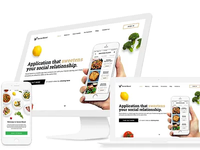 Social Blend App And Website app app design food food app food app ui interface mobile mobile app mobile app design restaurant restaurant app ui design ui ux