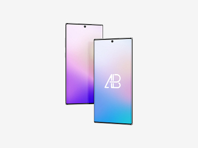 Floating Samsung Galaxy Note 10 Pro Mockup android free galaxy mobile mockup note 10 pro psd samsung smartphone
