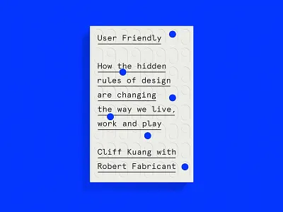 User Friendly Cover book cover cover art dust jacket print technology user friendly