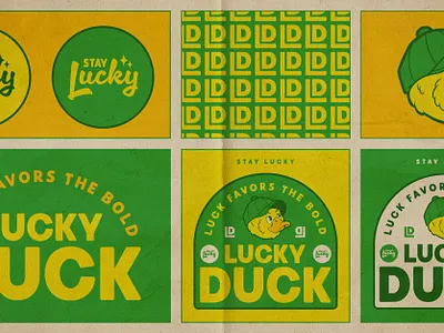 Lucky Duck Logo Suite adobe brand design branding graphic design illustration logo logo design logo suite lucky