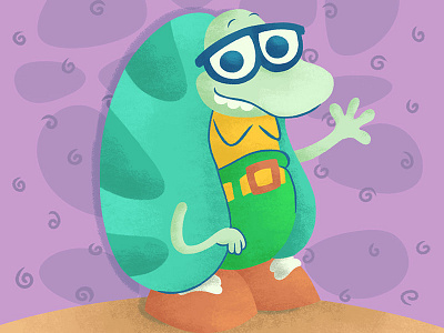 Filbert art cartoon chalk gsus happy illustration illustration for children illustration for kids kids nickelodeon rocko modern life