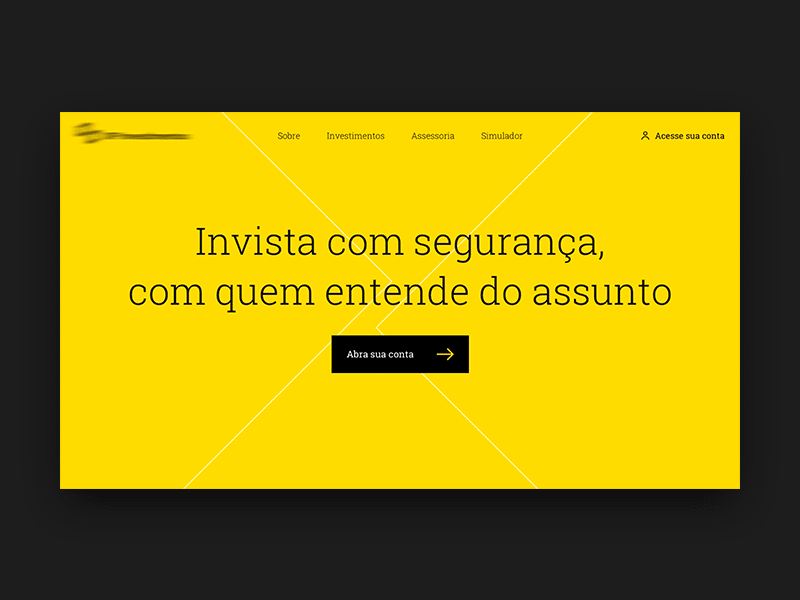 Investments Landing Page concept design financial interface investments landing page ui web design website