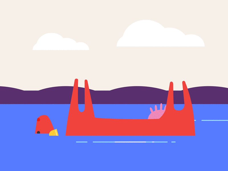 Milk crisis 2d 2d animation animation cow floating flood gif loop milk motion graphics motiongraphics river vector water