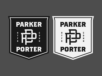 Parker Porter badge badge design badge hunting badge logo badgedesign branding branding design design graphic design identity identity design lettering logo logo design mma monogram pp monogram type typography vector