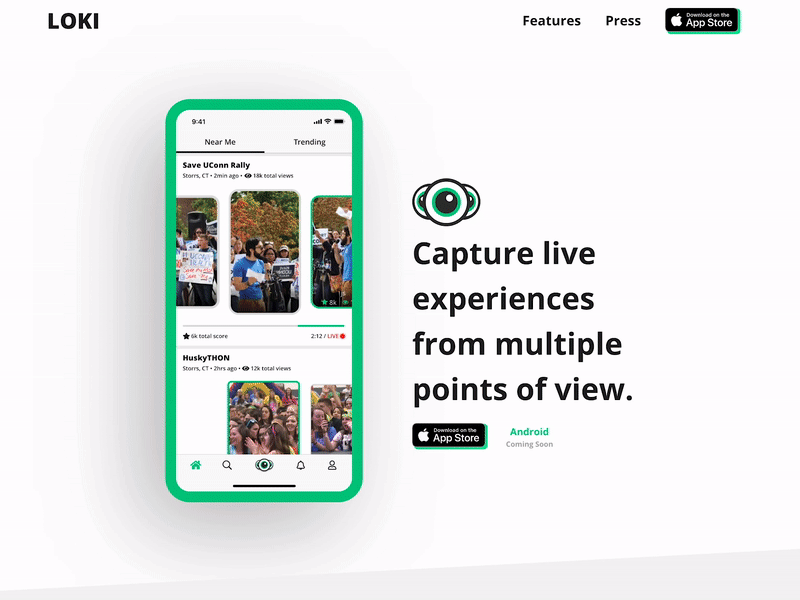 Loki Landing Page branding copy design flat information design marketing sketch ui ux web design website