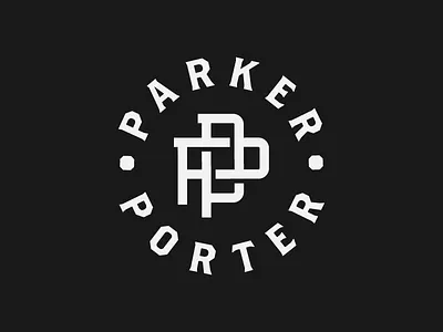 Parker Porter badge badge design badge hunting badge logo badgedesign branding branding design design graphic design identity identity design lettering logo logo design mma monogram pp monogram type typography vector