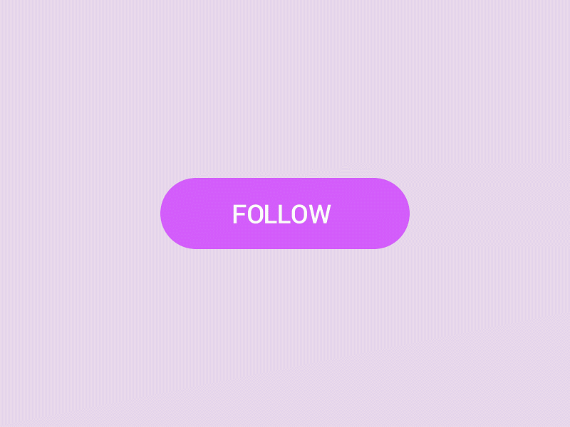 Follow Button Interaction - AnimatedUI #001 animated animated gif animatedui animation button button animation button design design flat interaction interaction design ui ux