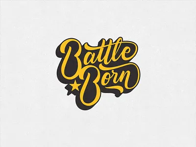 Battle Born- Enamel Pin brand brand identity branding custom type design enamelpin enamelpins hand drawn hand lettering handlettering illustration lettering logo logo design logomark logotype pins type typography vector
