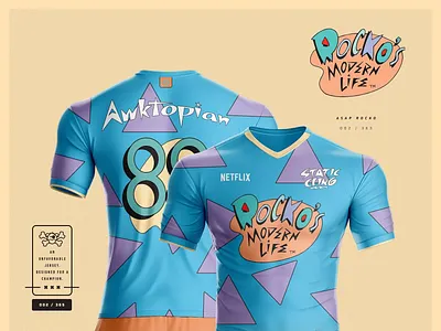 U-365 : Rocko's Modern Life 3d advertising animated animation apparel brand branding campaign design design illustration jersey jerseydesign marketing merchandise print sports typography
