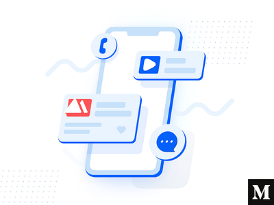 Skewdat app article blue branding clean design flat illustration isometric landing medium minimalistic phone phone app skew typography ui ux web white