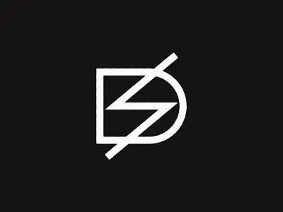 DS Monogram, 2 clean d fitness gym lettering logo modern monogram s trainer workout