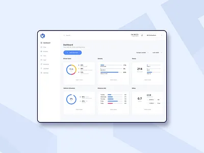 Concept - Control system app branding concept crm dashboard design flat graphicdesign interface logo minimal ui uidesign uiux user userinterface ux web