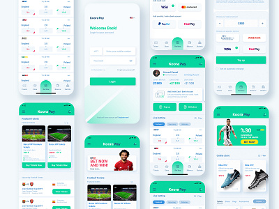 KooraPay mobile e-wallet animation app bet betting branding e commerce e shop e wallet ios m commerce mobile app ui mobile ui sport sport app ticket app ui ux ux design wallet app web