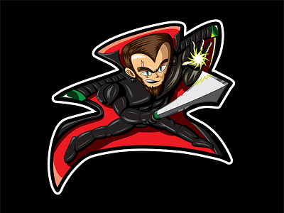 Magic Soldier Illustration anime cape cartoon illustration soldier sword