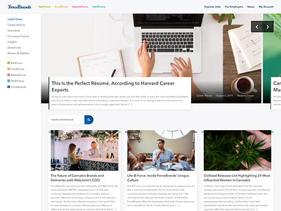 Newsroom Blog Redesign article blog blog design blog post clean redesign web website