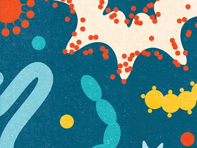 Virus prevention bacteria cellohone conceptual conceptual illustration decorative editorial editorial illustration flu health health care illustrator iphone microbes microbiome pattern science technology texture vector virus