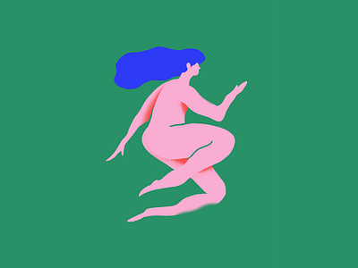 Float Girl character design flat float girl illustration woman