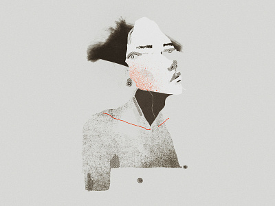 After Shower art character character design illustration minimalism shower woman