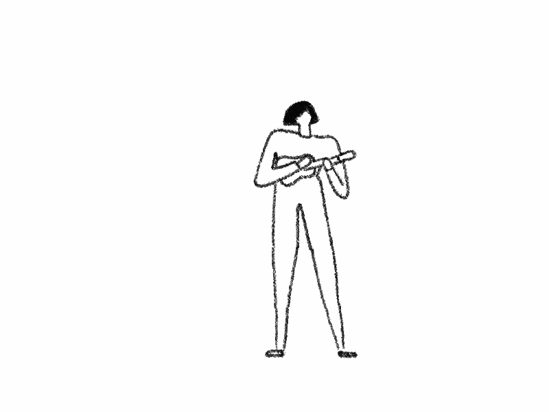 Corinna drawing gif girl handdrawn illustration pencil