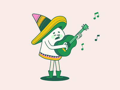 Coming soon to Mexico band character design figma flat graphic design guitar illustration illustrator mexico music ui