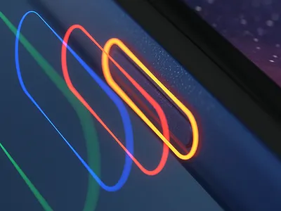 Google Assistant Button 3d button c4d cinema4d glow google google assistant light mobile neon nokia octane render