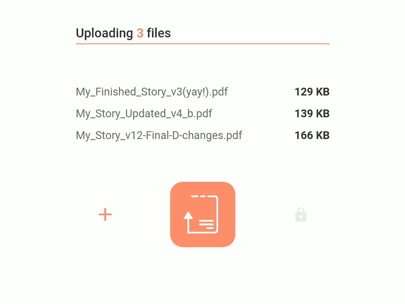 Encrypted Files Upload archive design dribbble encryption fileupload ideas interactiondesign key link mobile app password progress secure ui unlock upload userflow ux