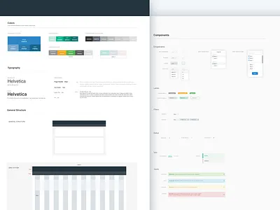 UI Framework for Business blue ui business clean color palette design guide frame framework grid layout ui ui kits