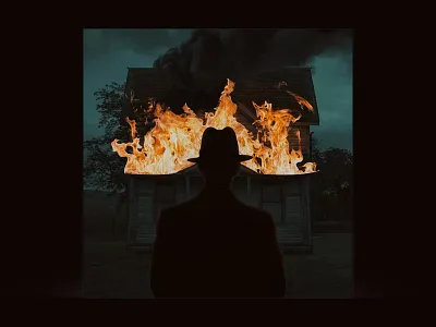 Album Cover album art cover art fire horror mystery