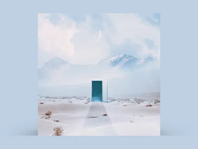 Album Cover album art cover art desert design doorway mountains photo manipulation surreal surrealism